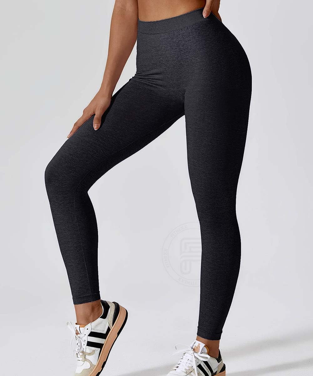 FITNEXX Seamless V Back Scrunch Butt Lift Leggings for Women High Waisted Booty Workout Gym Yoga Pants