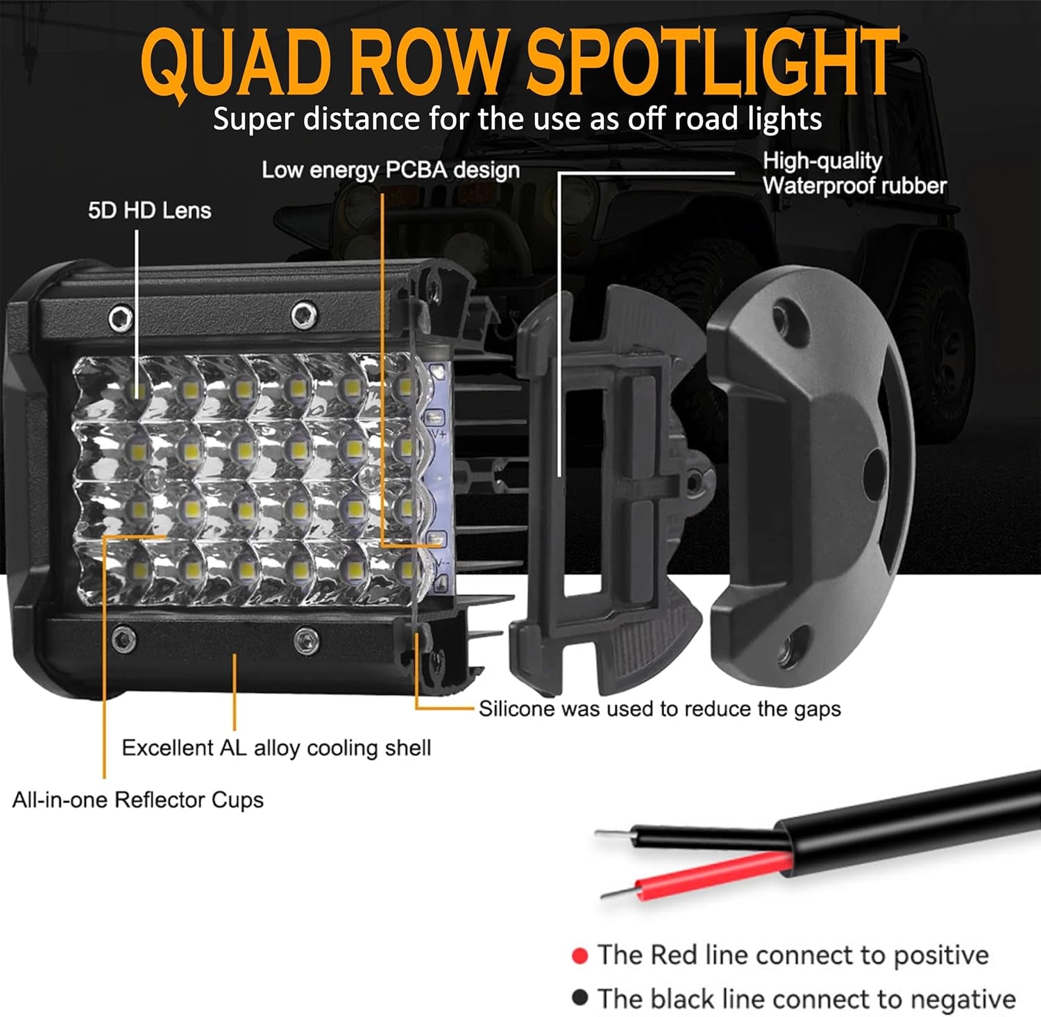 LED Pods 10PC 72W LED Light Bar 12/24V LED Work Light Square LED off Road Lights Cube LED Lights for Service Truck ATV UTV Boat Pickup Golf Cart Snow Blower