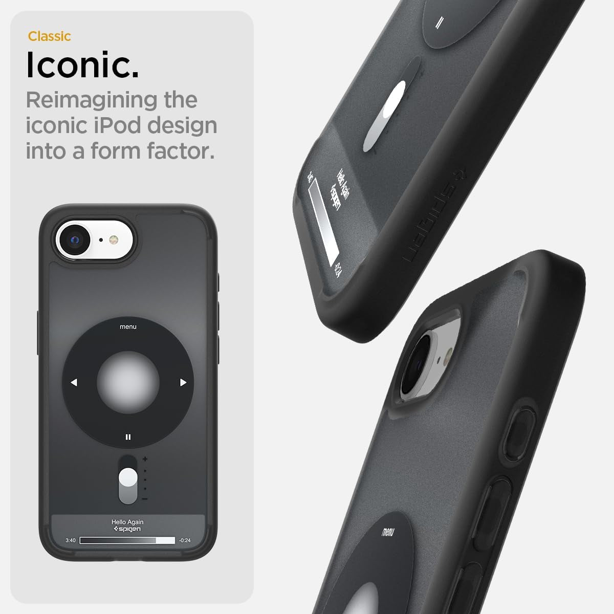 for Iphone 16E Case, Ultra Hybrid Magfit [Compatible with Magsafe Accessories] [Anti-Yellowing] [Military-Grade Protection] - Classic Black