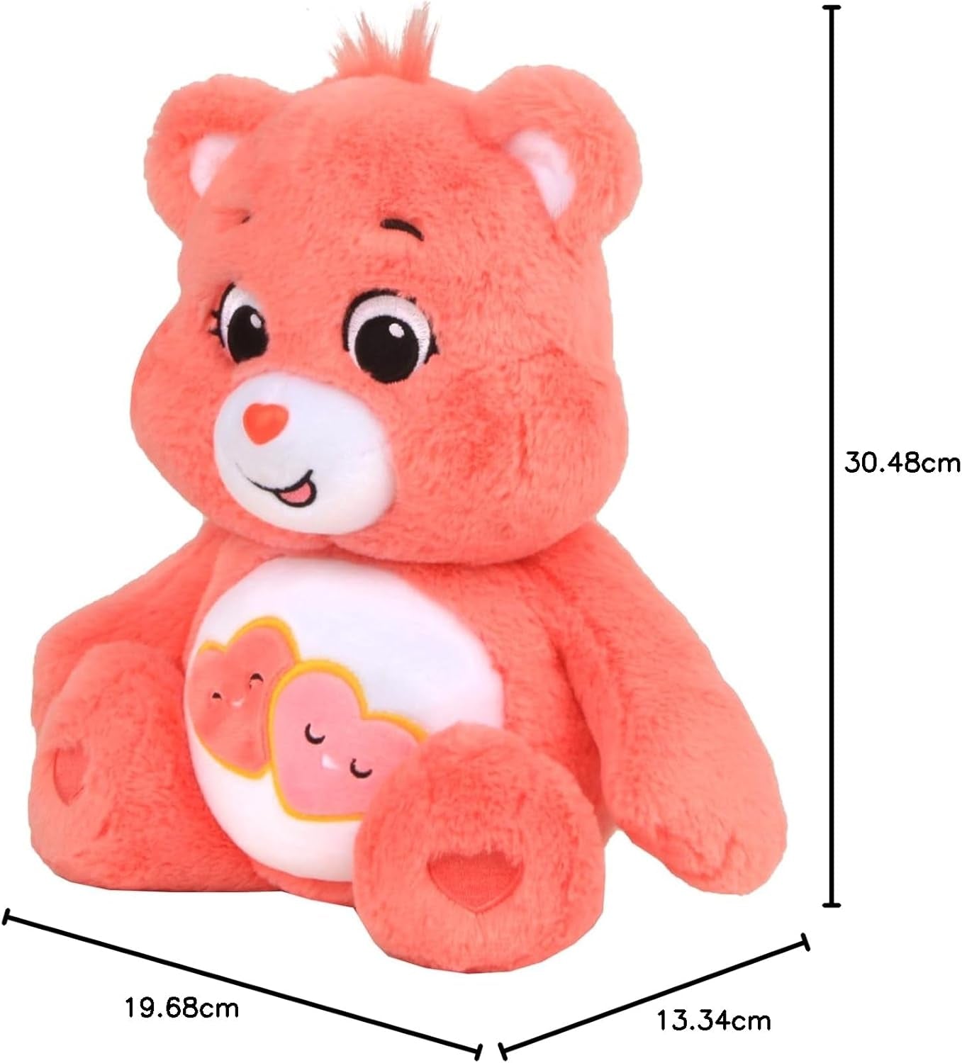 | Love-A-Lot Bear 35Cm Medium Plush | Collectable Cute Plush Toy, Cuddly Toys for Children, Soft Toys for Girls Boys, Cute Teddies Suitable for Girls and Boys Ages 4+ | Basic Fun 22084 UK UK