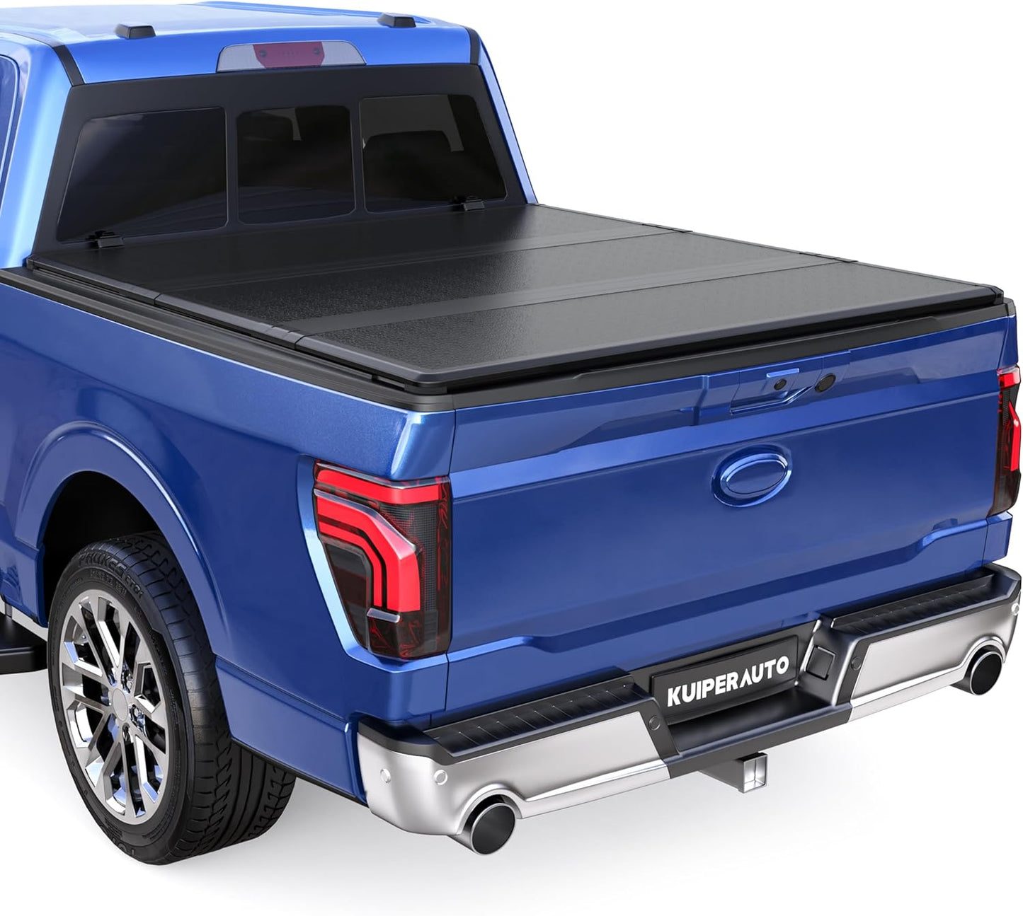 Tri 3-Flip 5.5 FT Soft Truck Bed Tonneau Cover Compatible with 2009-2014 Ford F150 F-150 Styleside (Excl Raptor Series) Truck Bed Cover