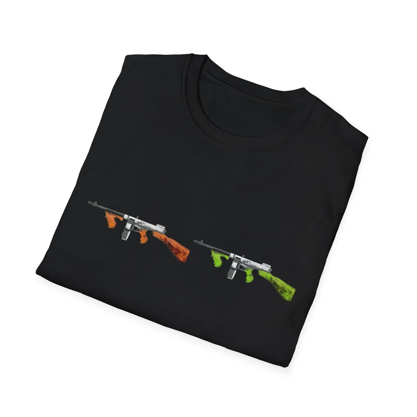 Thompson submachine gun TOMMY GUN M1928  POP ART Unisex Softstyle T-Shirt