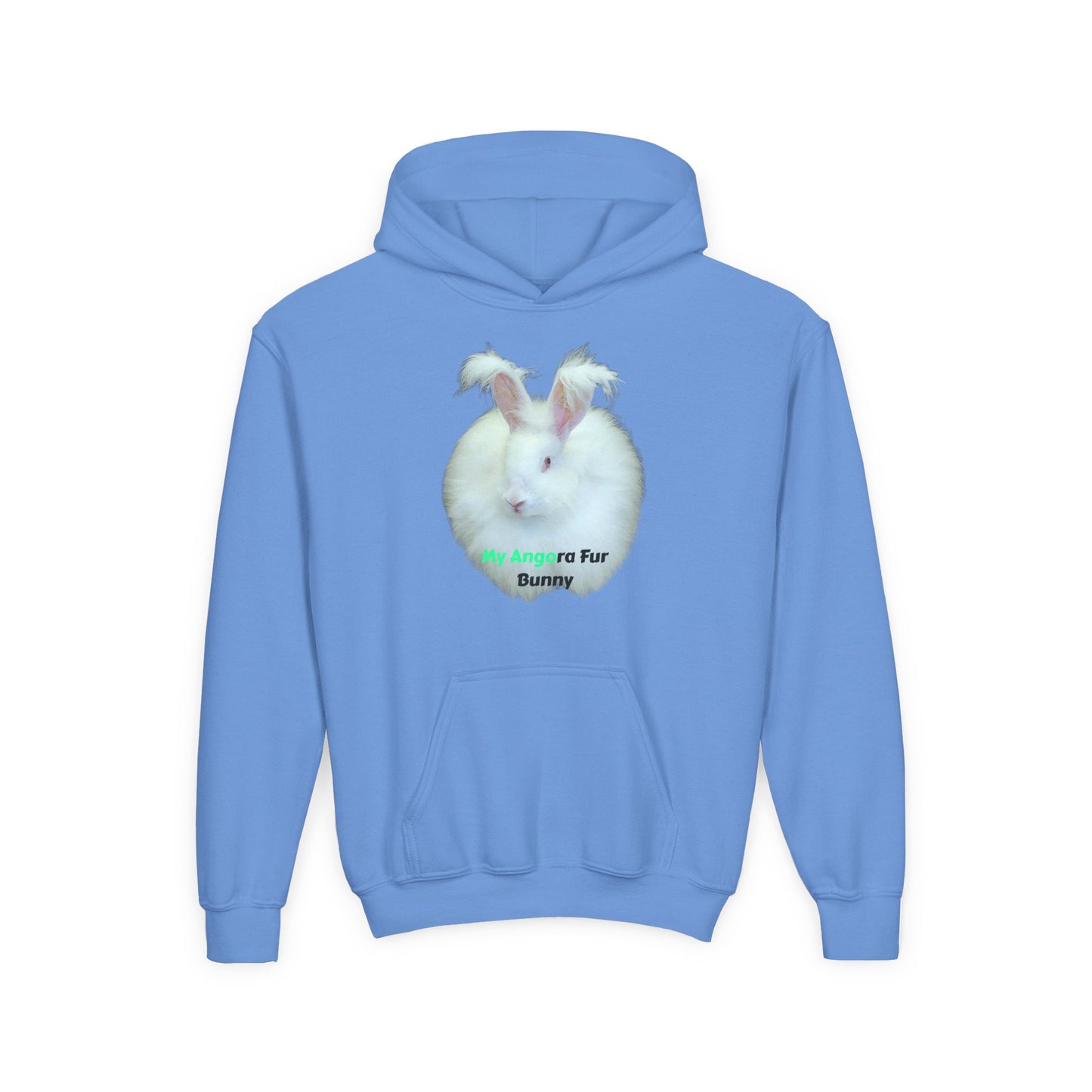 Angora Rabbit Youth Heavy Blend Hooded Sweatshirt