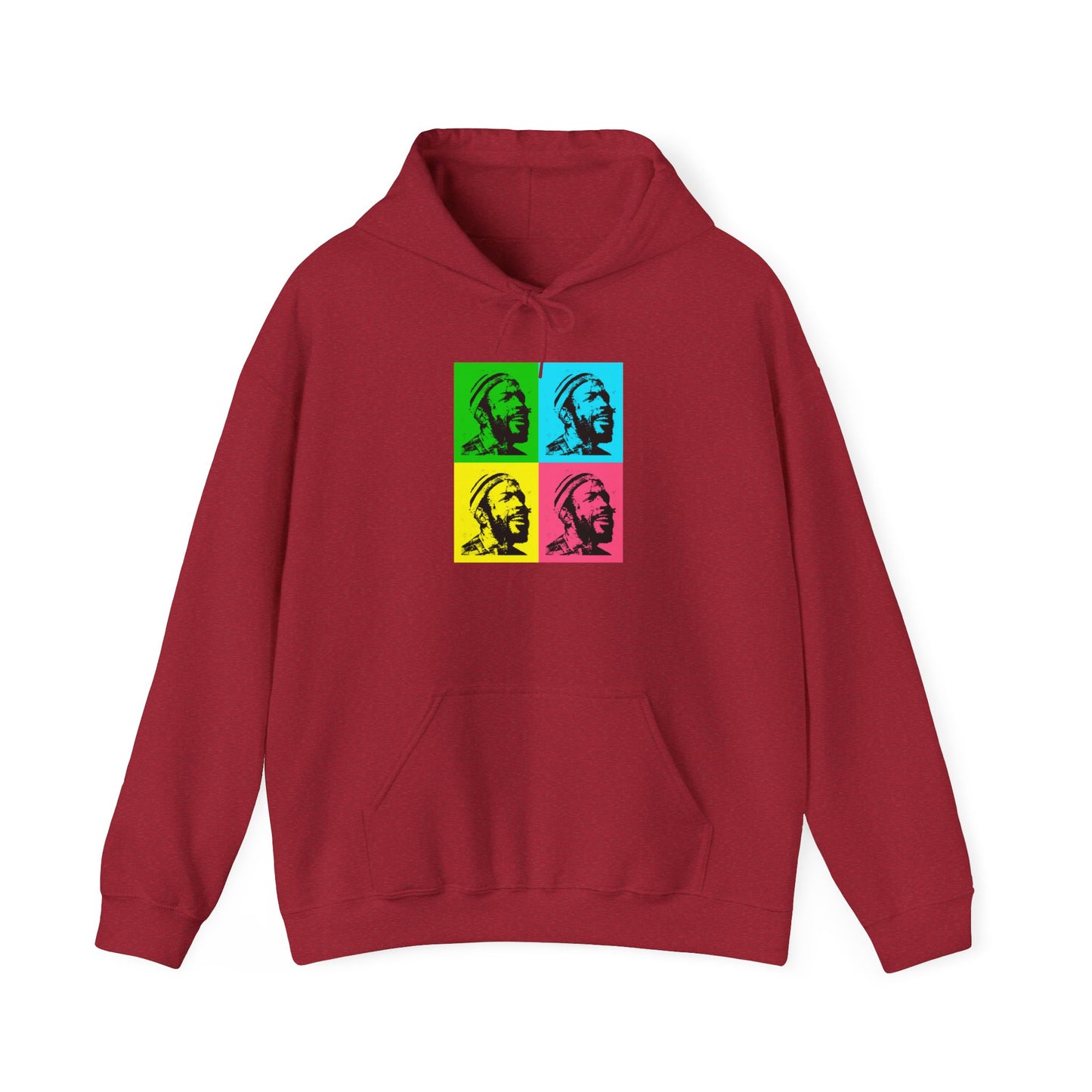 Marvin Gay Andy Warhol Style Pop Art Unisex Heavy Blend™ Hooded Sweatshirt