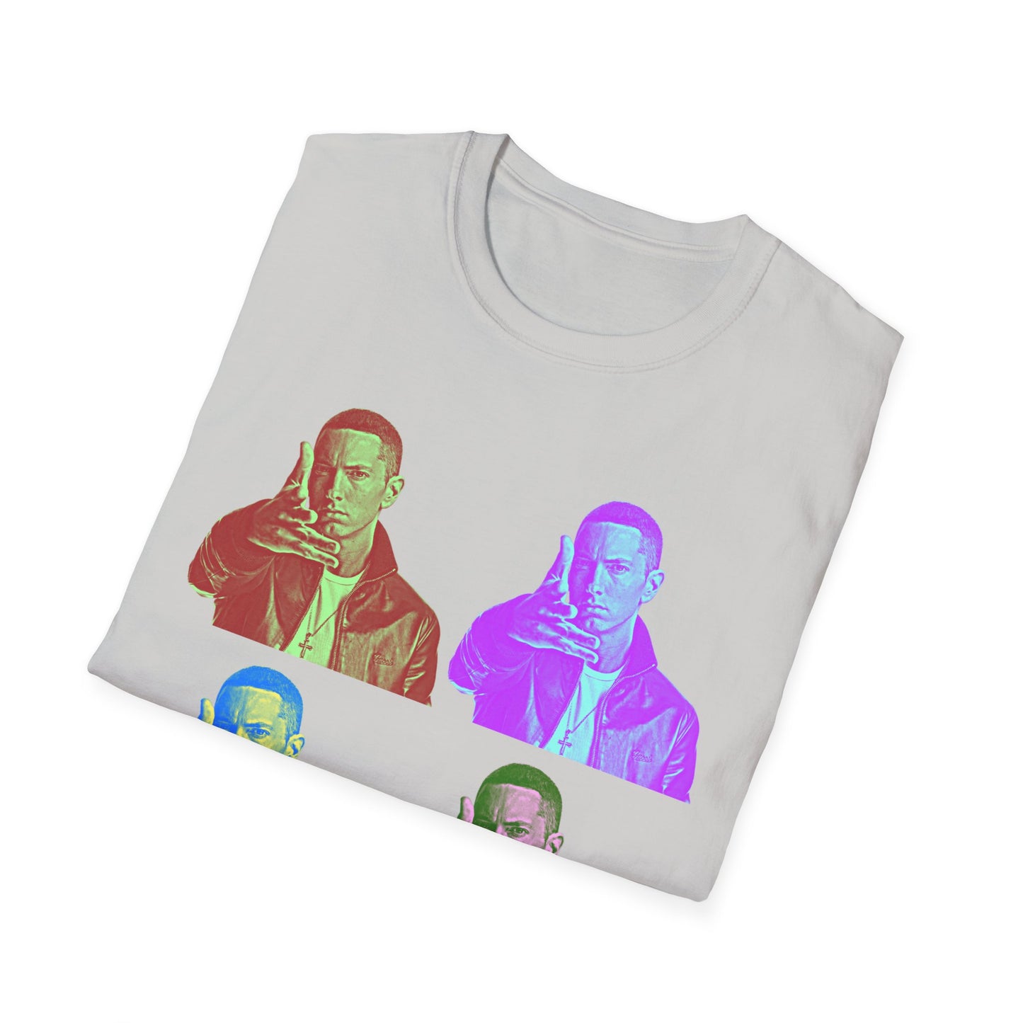 Eminem Andy Warhol Style Pop Art Unisex Softstyle T-Shirt