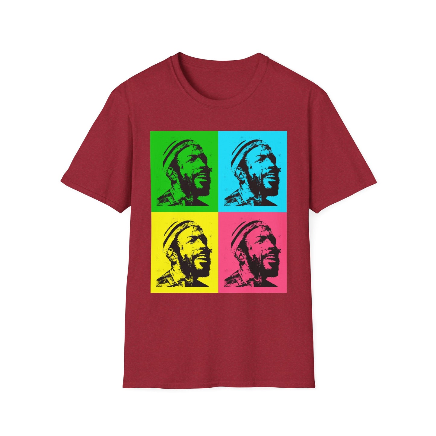 Marvin Gaye Abstract Paintings Andy Warhol Style Pop Art Unisex Soft style T-Shirt