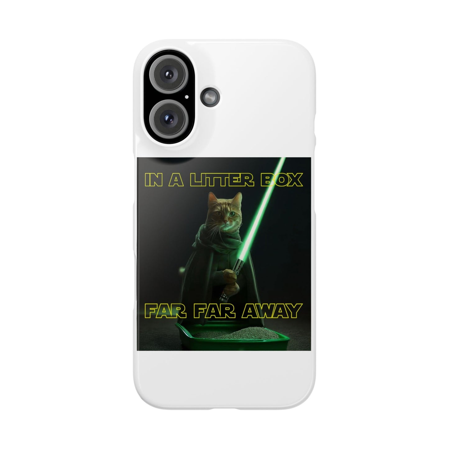 STAR WARS CAT IN A LITTER BOX FAR FAR AWAY  Slim Phone Cases