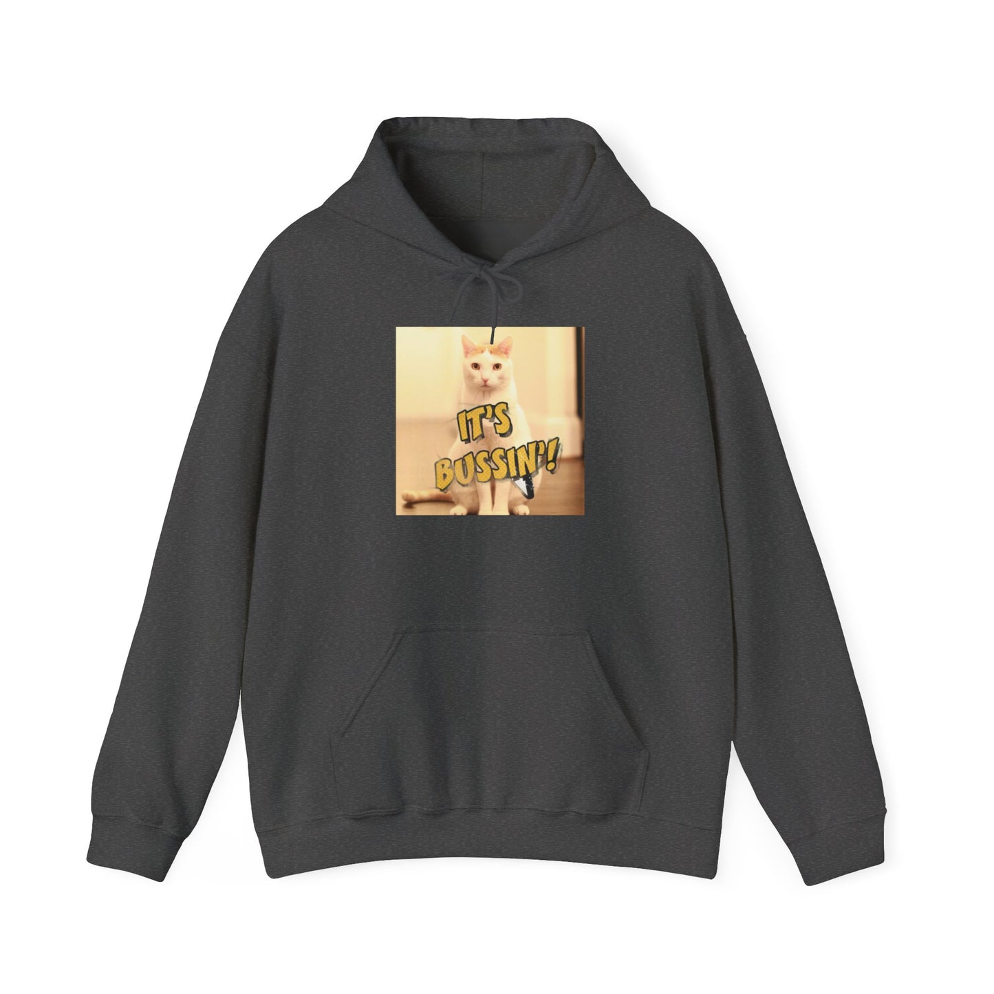 IT 'S BUSSIN CAT Unisex Heavy Blend™ Hooded Sweatshirt