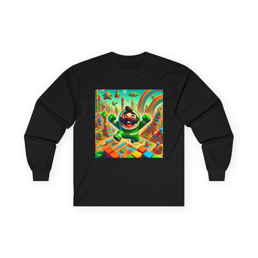 Luigi video game character Unisex Ultra Cotton Long Sleeve Tee Unisex Ultra Cotton Long Sleeve Tee