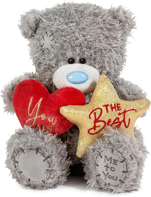 Me to You Tatty Teddy 'You Are the Best' 15Cm Bear - Official Valentine'S Day Collection, Grey UK UK