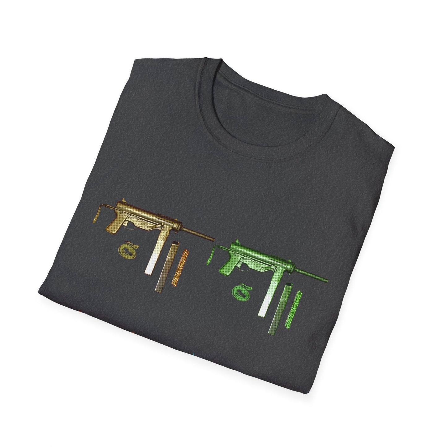 Grease Gun M3 submachine gun POP ART Unisex Softstyle T-Shirt