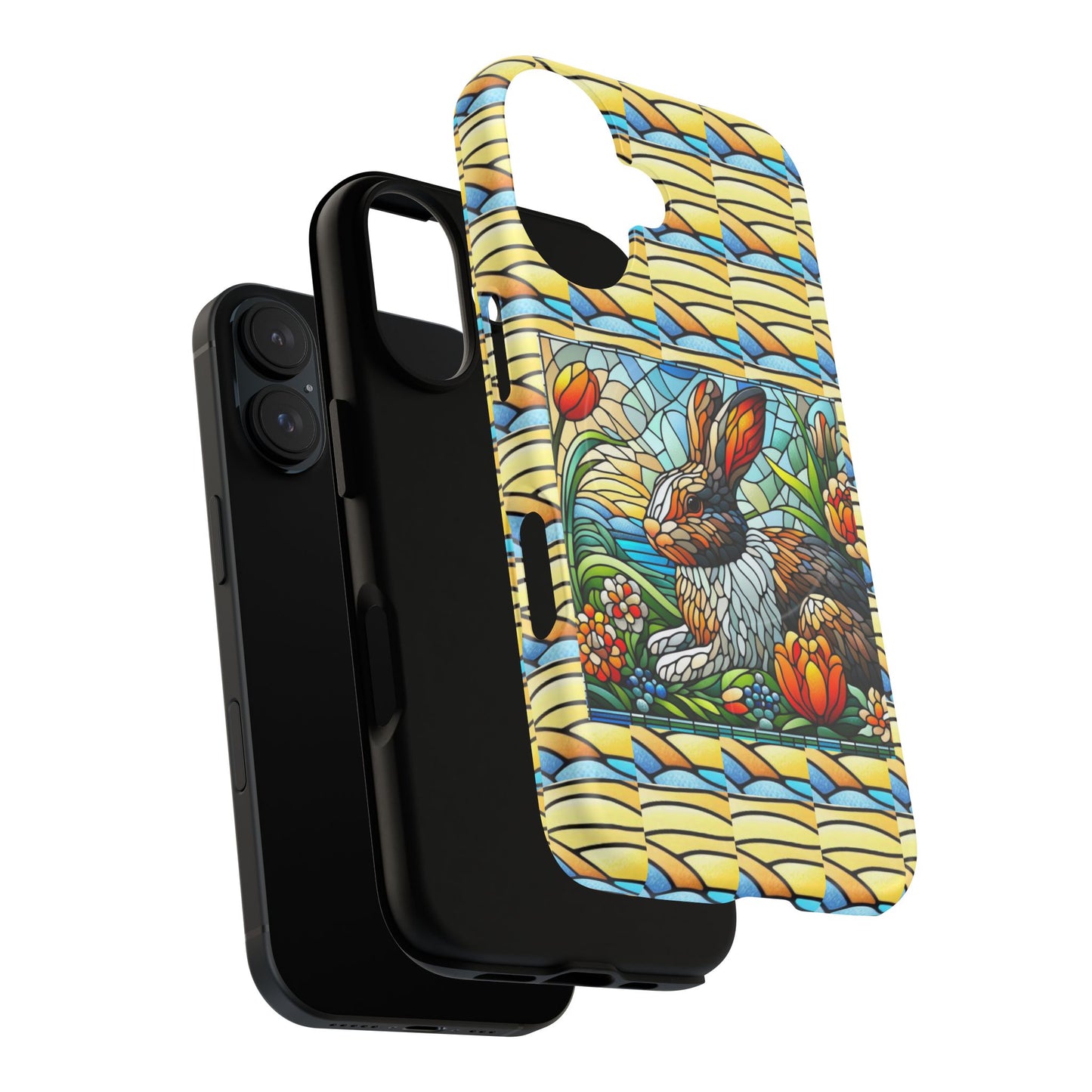 Dutch Rabbit Animal Stained Glass Design Tough Magnetic Cases