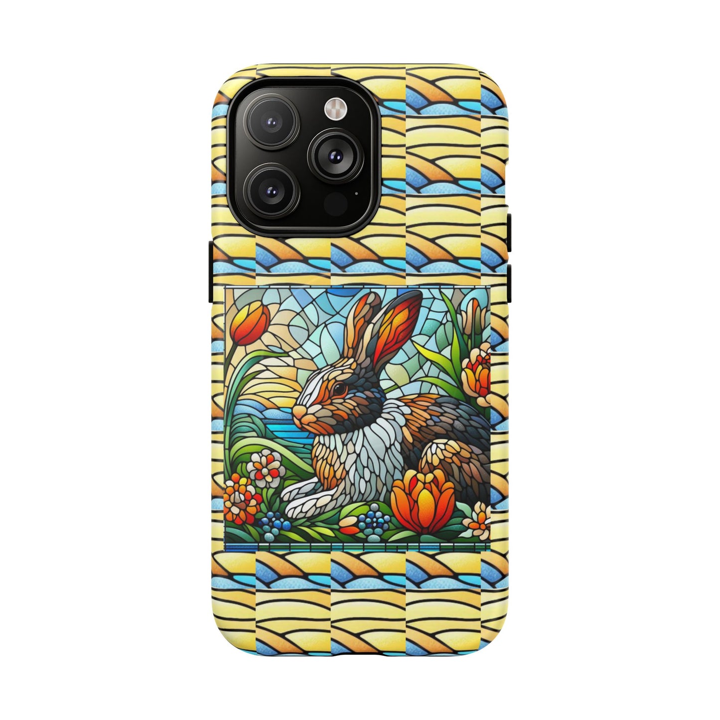 Dutch Rabbit Animal Stained Glass Design Tough Magnetic Cases