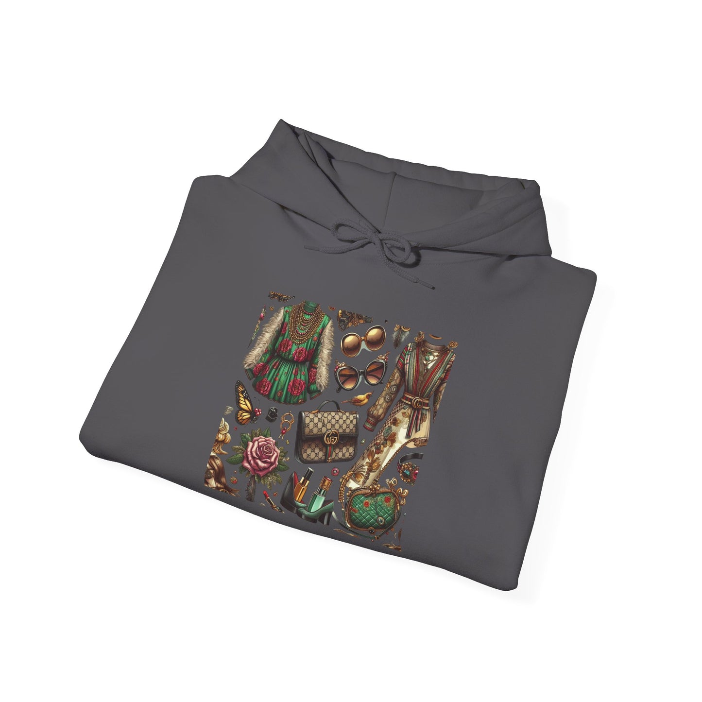 Vintage-Gucci Inspired Art Hoodie – Unisex Heavy Blend™ Hooded Sweatshirt