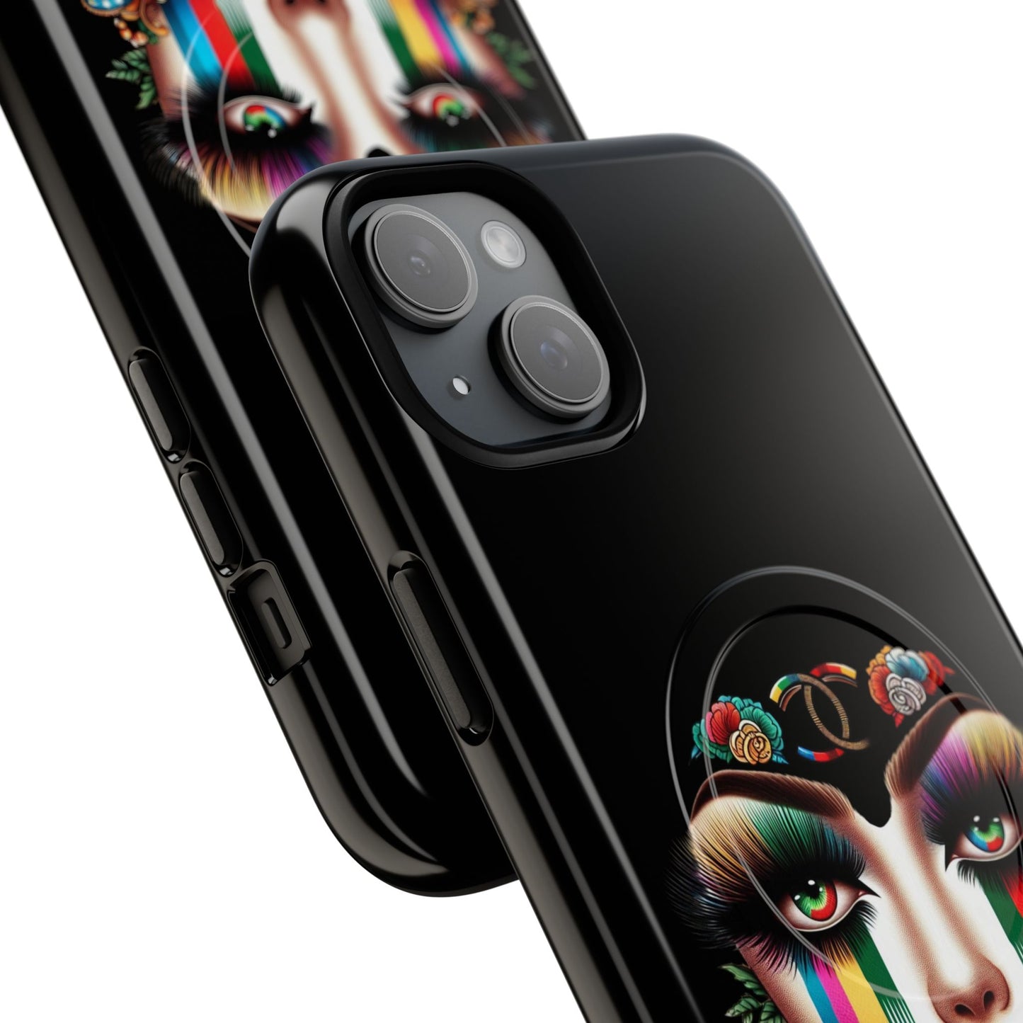 Gucci Inspired Artistic Tough Magnetic Phone Case - Vibrant Lady Design