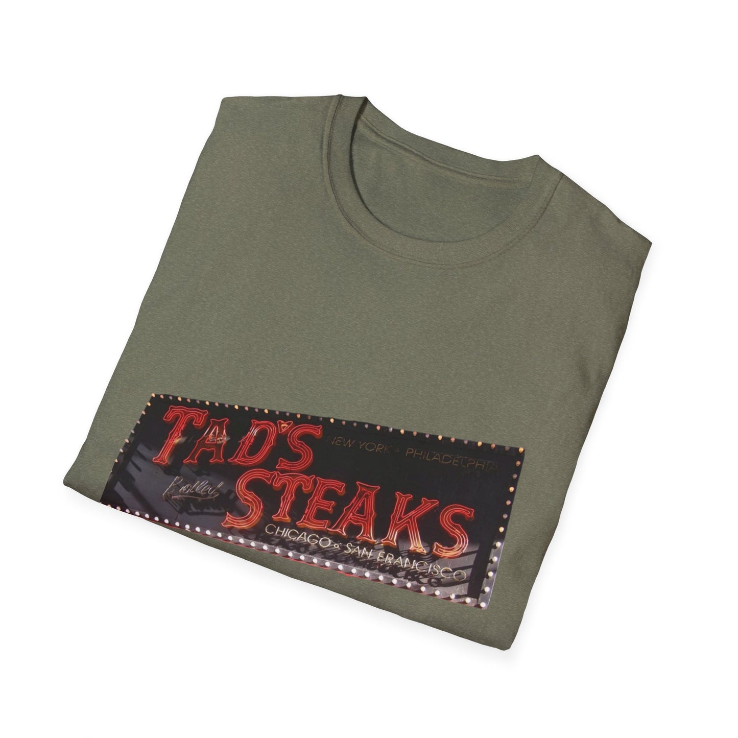Tad's Steaks [gone] Times Square New York, NY Unisex Softstyle T-Shirt