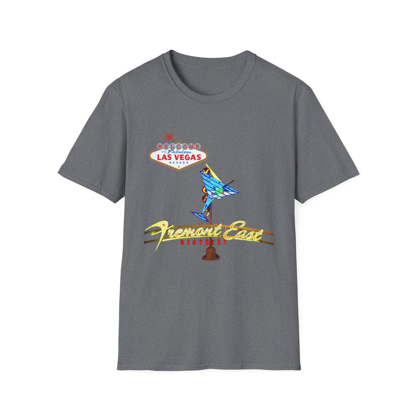 RETRO LAS VEGAS Fremont East Entertainment District Unisex Softstyle T-Shirt