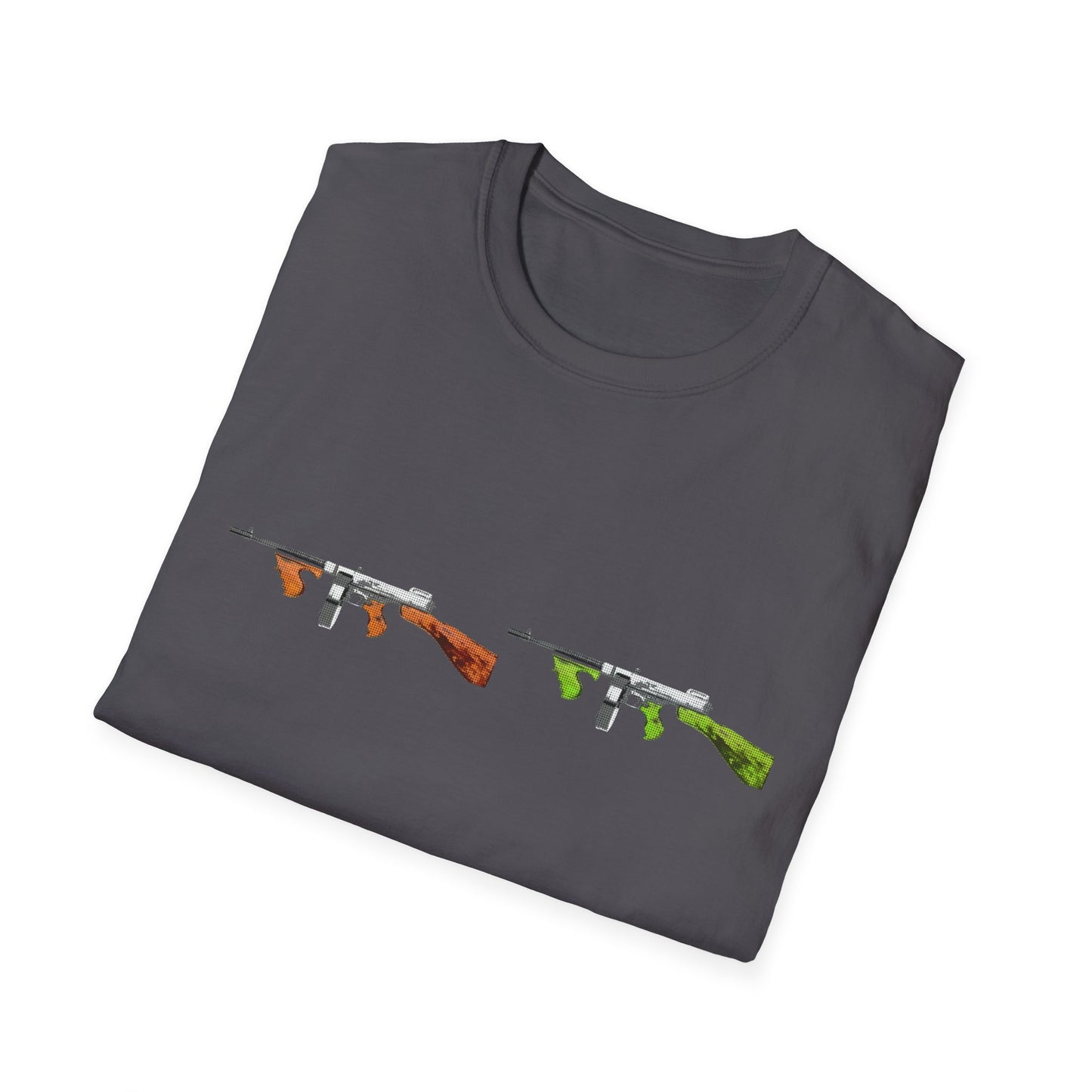 Thompson submachine gun TOMMY GUN M1928  POP ART Unisex Softstyle T-Shirt