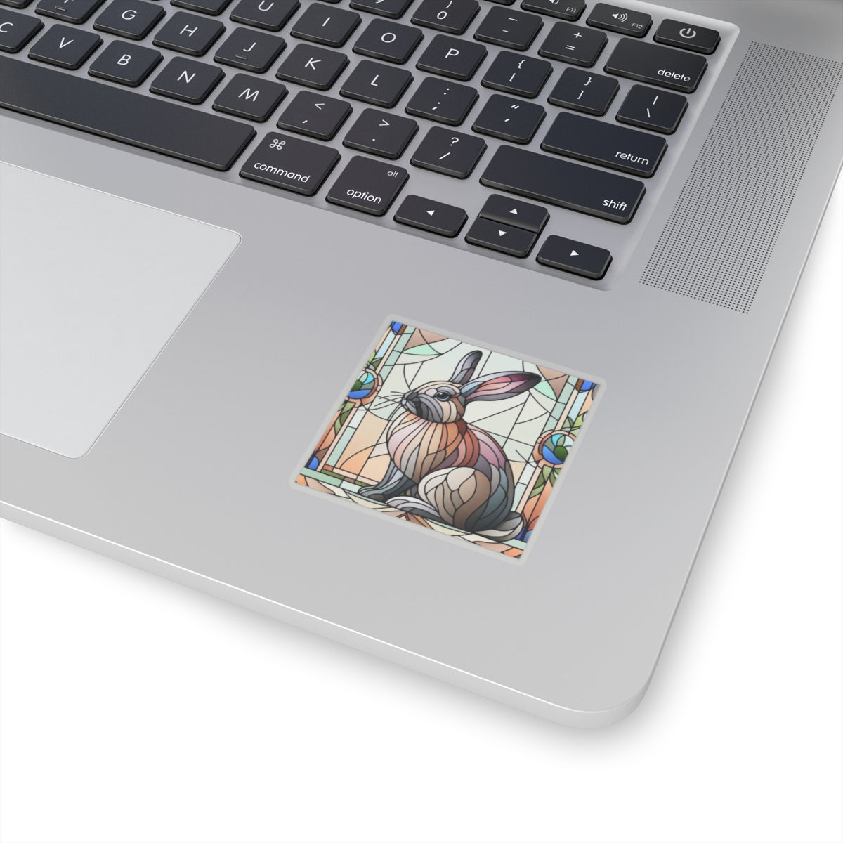 Flemish Giant Rabbit Stained Glass Rabbit Stickers, Cute Decorative Stickers for Laptops, Journals, Scrapbooking, Gifts, Easter Decor