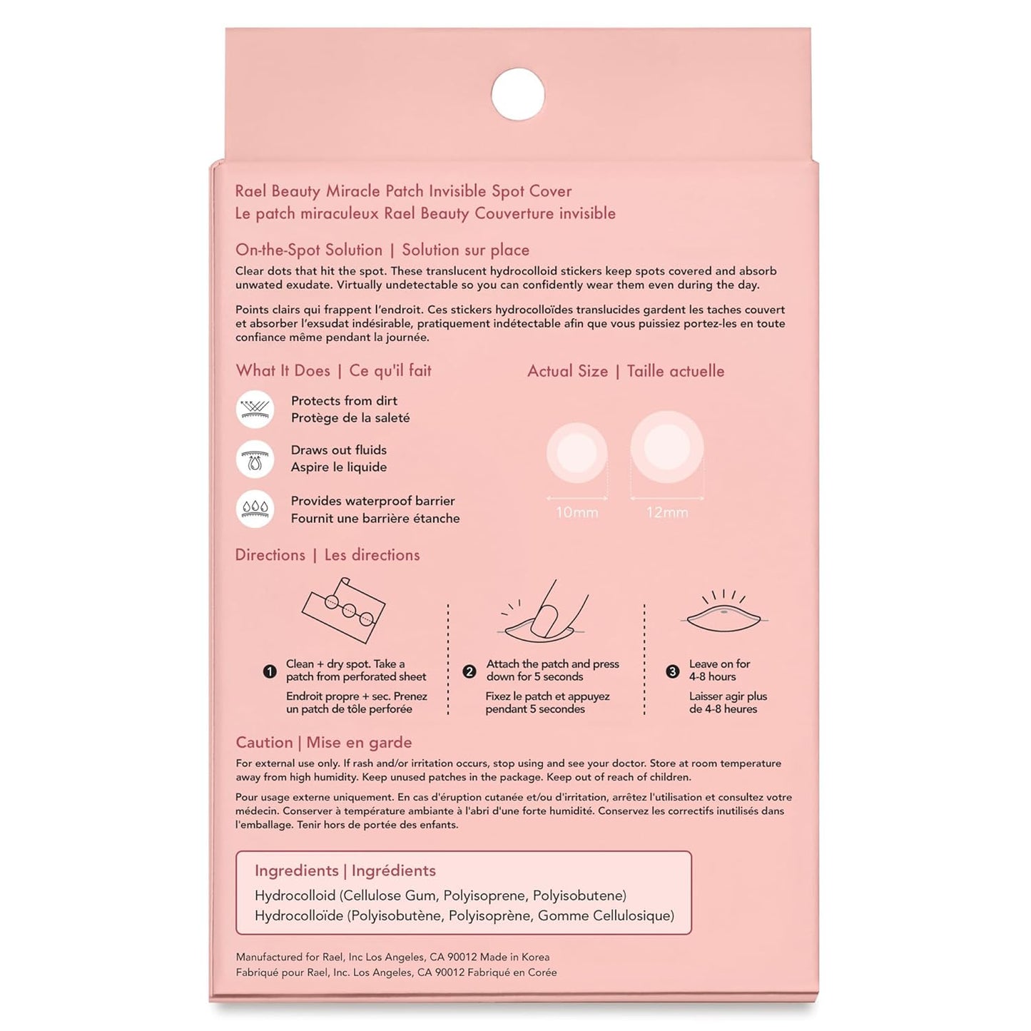 Pimple Patches, Miracle Invisible Spot Cover - Hydrocolloid Acne Patch, Treatment for Breakouts, Absorbs Zits & Blemish, Korean Skin Care, 2 Sizes (96 Count)