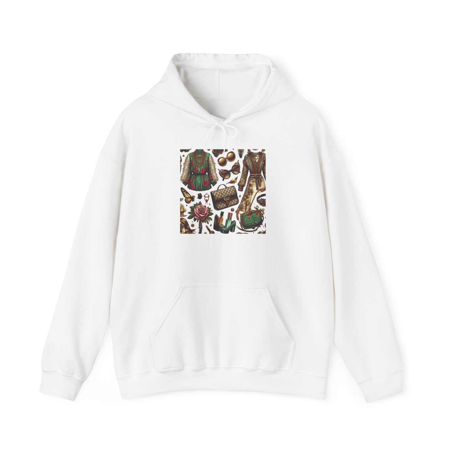 Vintage-Gucci Inspired Art Hoodie – Unisex Heavy Blend™ Hooded Sweatshirt