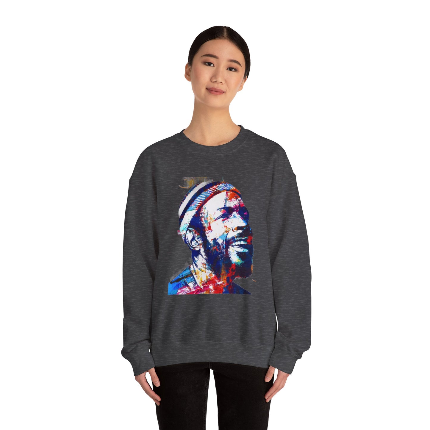 Marvin Gaye Abstract Paintings Unisex Heavy Blend™ Crewneck Sweatshirt