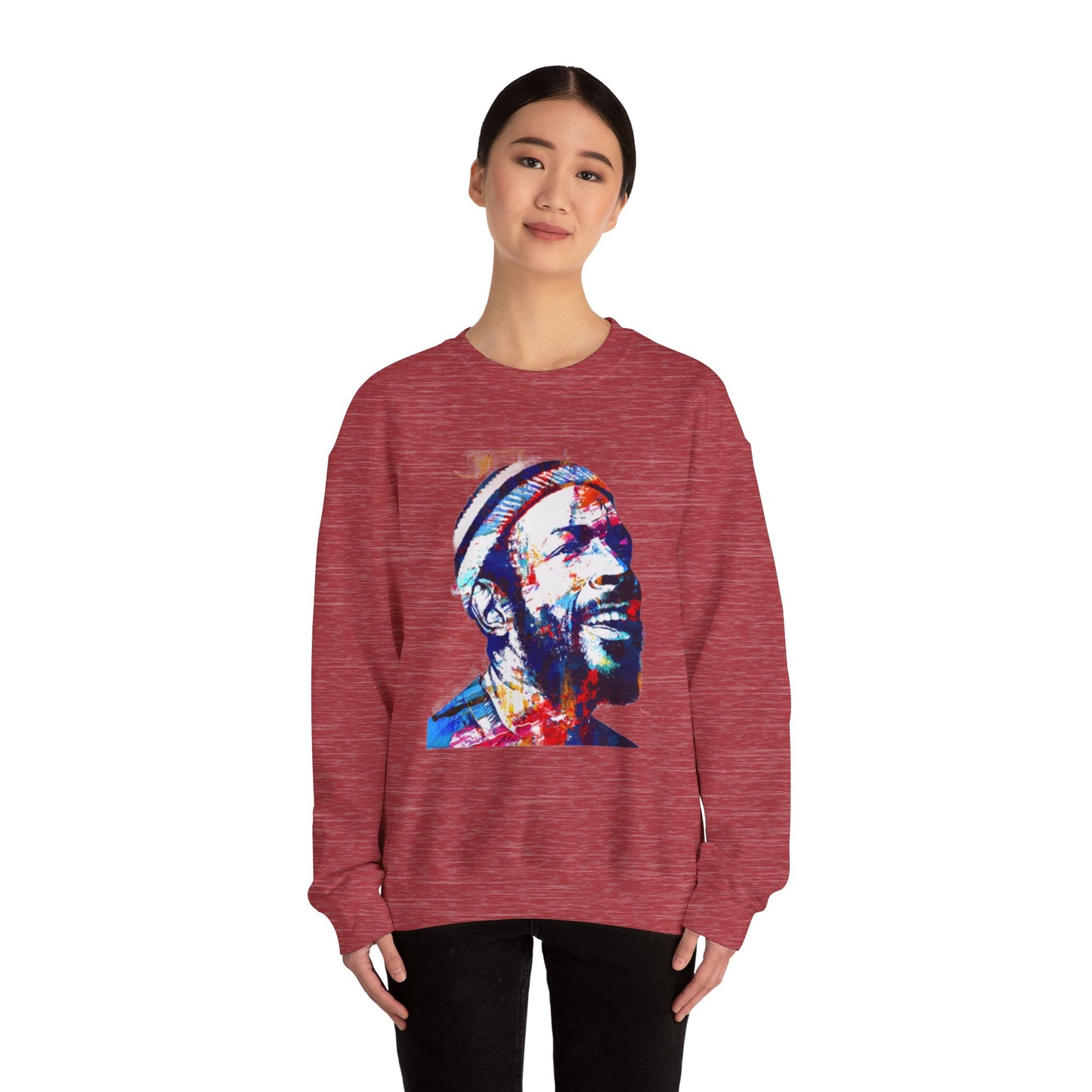 Marvin Gaye Abstract Paintings Unisex Heavy Blend™ Crewneck Sweatshirt