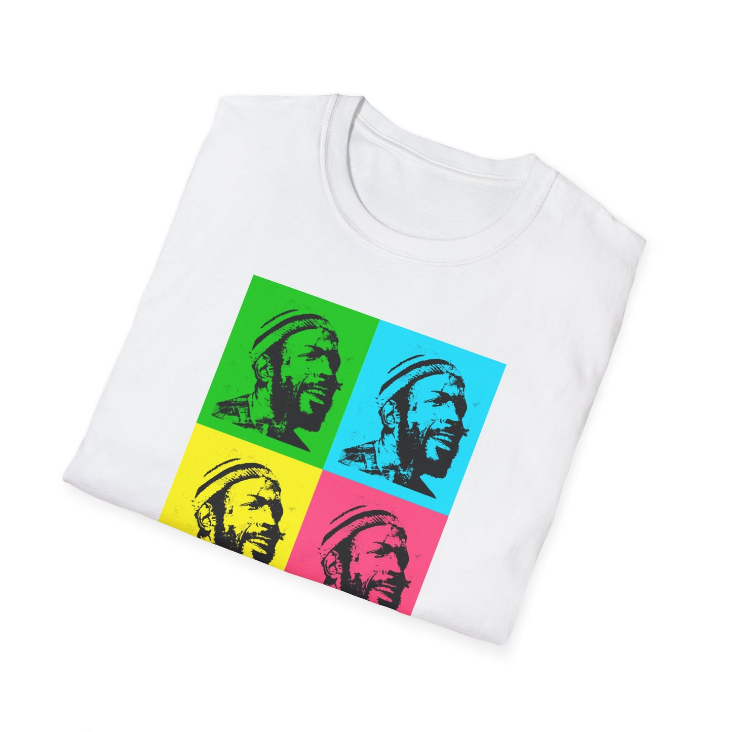 Marvin Gaye Abstract Paintings Andy Warhol Style Pop Art Unisex Soft style T-Shirt