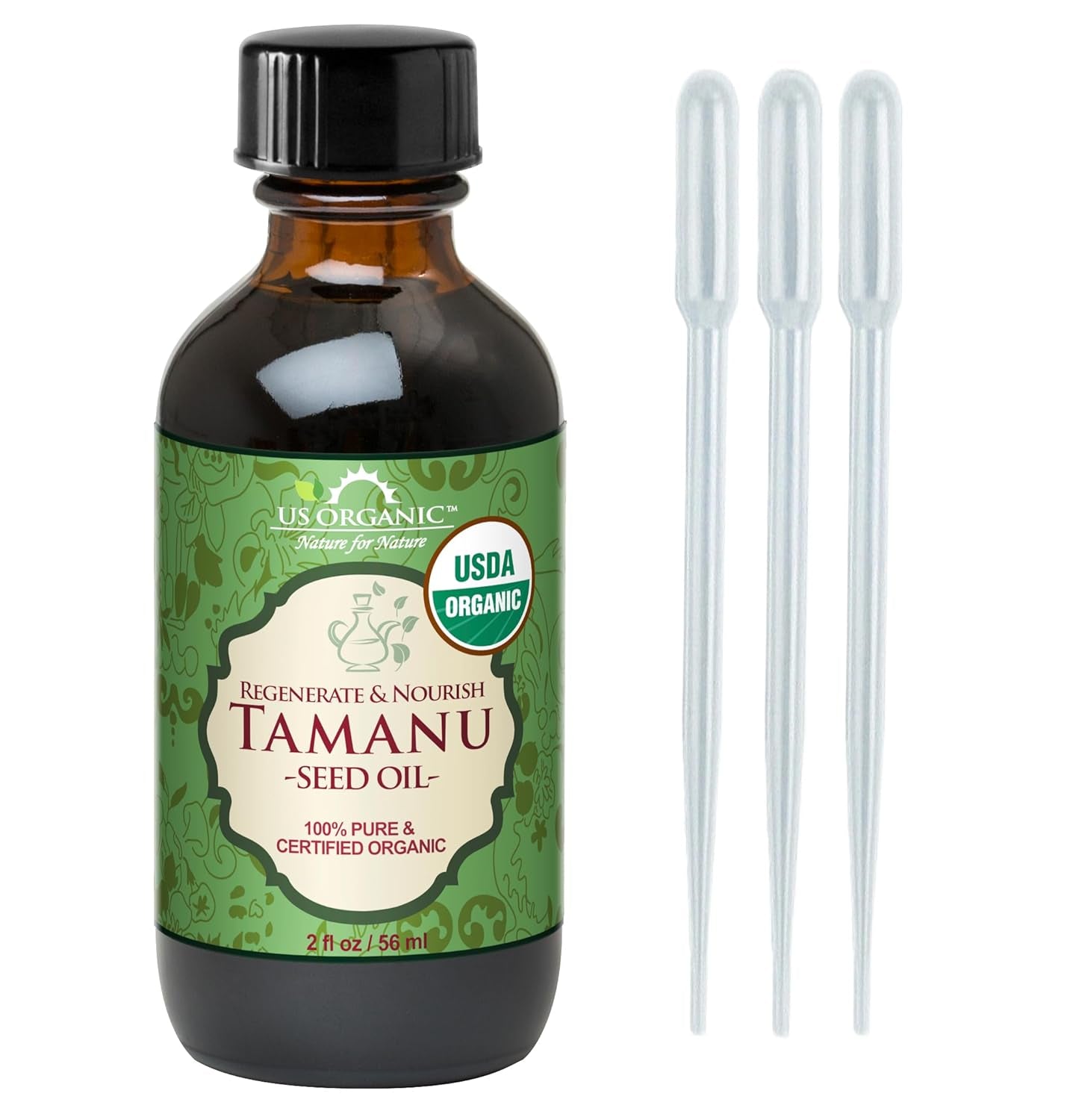 100% Pure Peppermint Essential Oil - USDA Certified Organic - 10 Ml Pack of 2 - W/Improved Caps and Droppers (More Size Variations Available) TLBH
