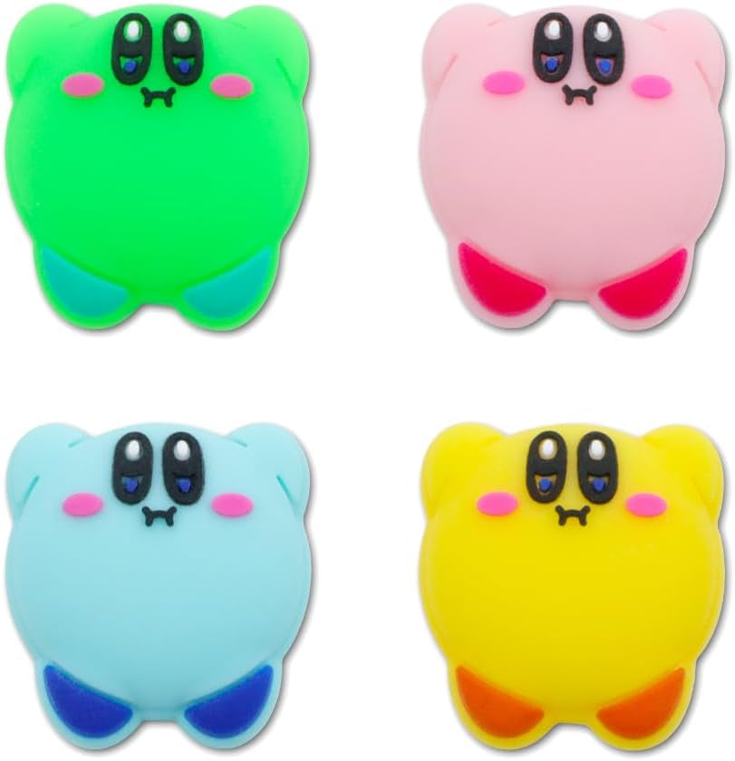 Switch Thumb Grips Caps, Cute Kitty Joystick Caps for Nintendo Switch/Lite/Switch OLED, 4 PCS Thumbstick Cover, Analog Stick Button Cover for NS Joycon Controller Accessories,Strawberry