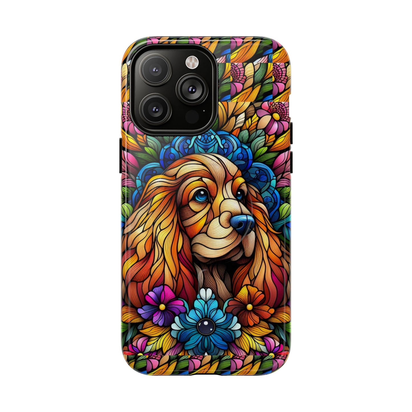 Dog Stained Glass Magnetic Cases