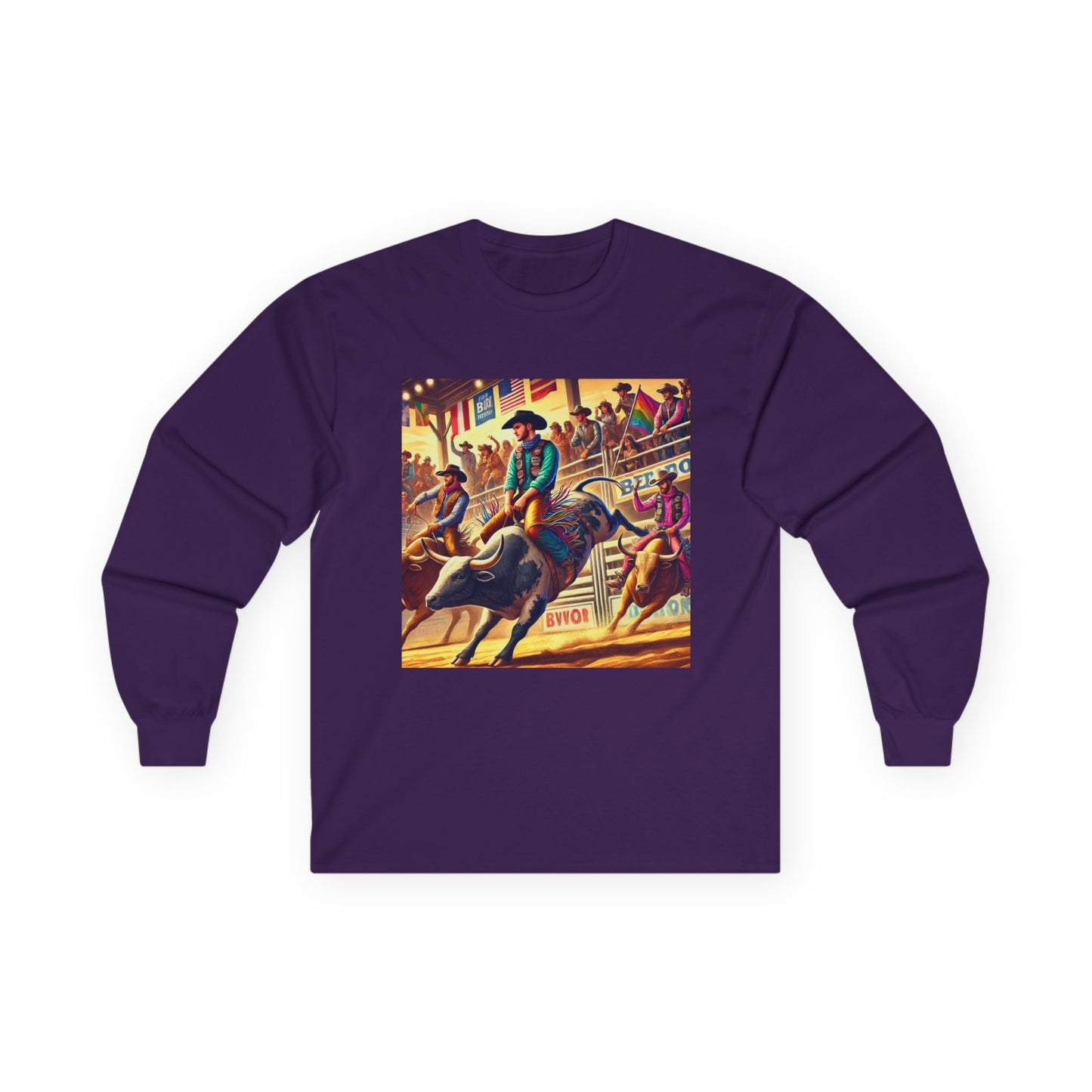 PBR Bull Riding Professional Bull Riders Unisex Ultra Cotton Long Sleeve Tee