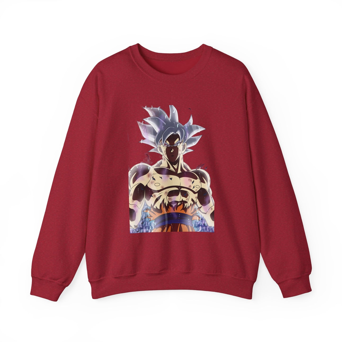 Dragon Ball Super Goku Crewneck Sweatshirt - Ultra Power White Hair Design