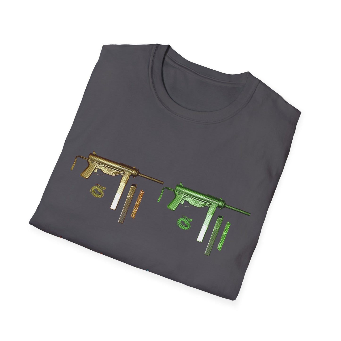 Grease Gun M3 submachine gun POP ART Unisex Softstyle T-Shirt