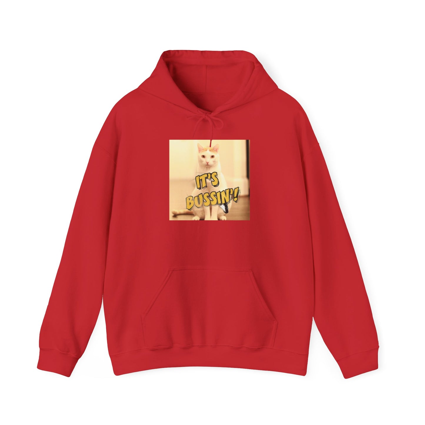 IT 'S BUSSIN CAT Unisex Heavy Blend™ Hooded Sweatshirt