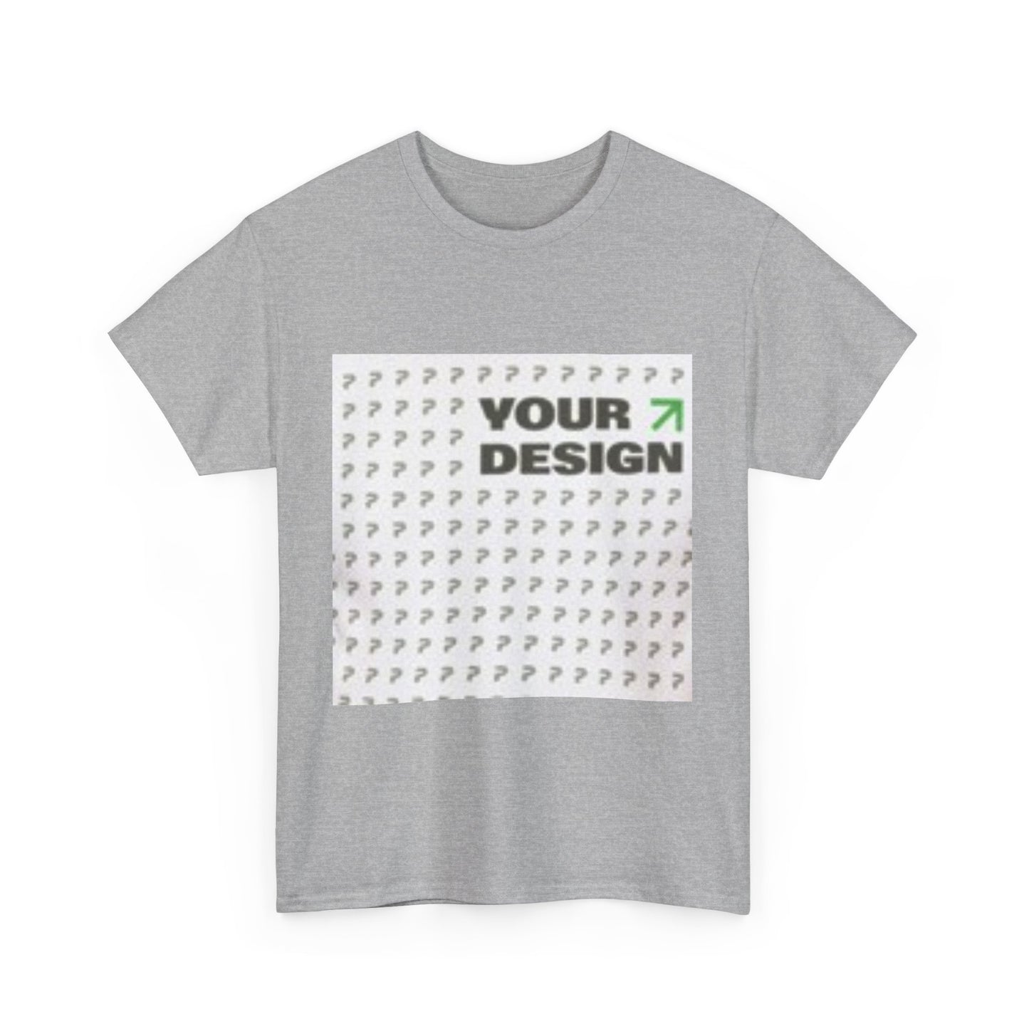 Custom Question Mark Unisex Heavy Cotton Tee - Unique Design T-Shirt