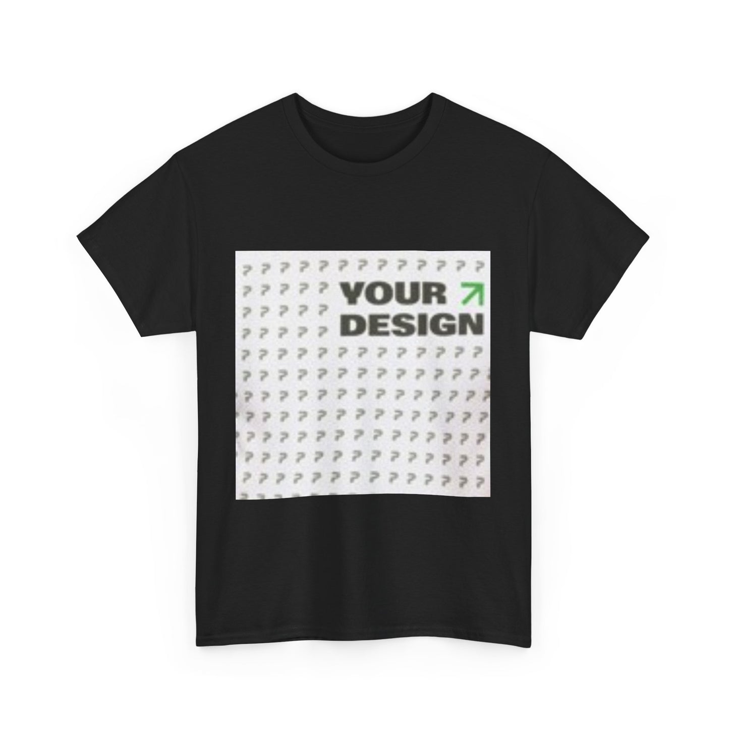 Custom Question Mark Unisex Heavy Cotton Tee - Unique Design T-Shirt