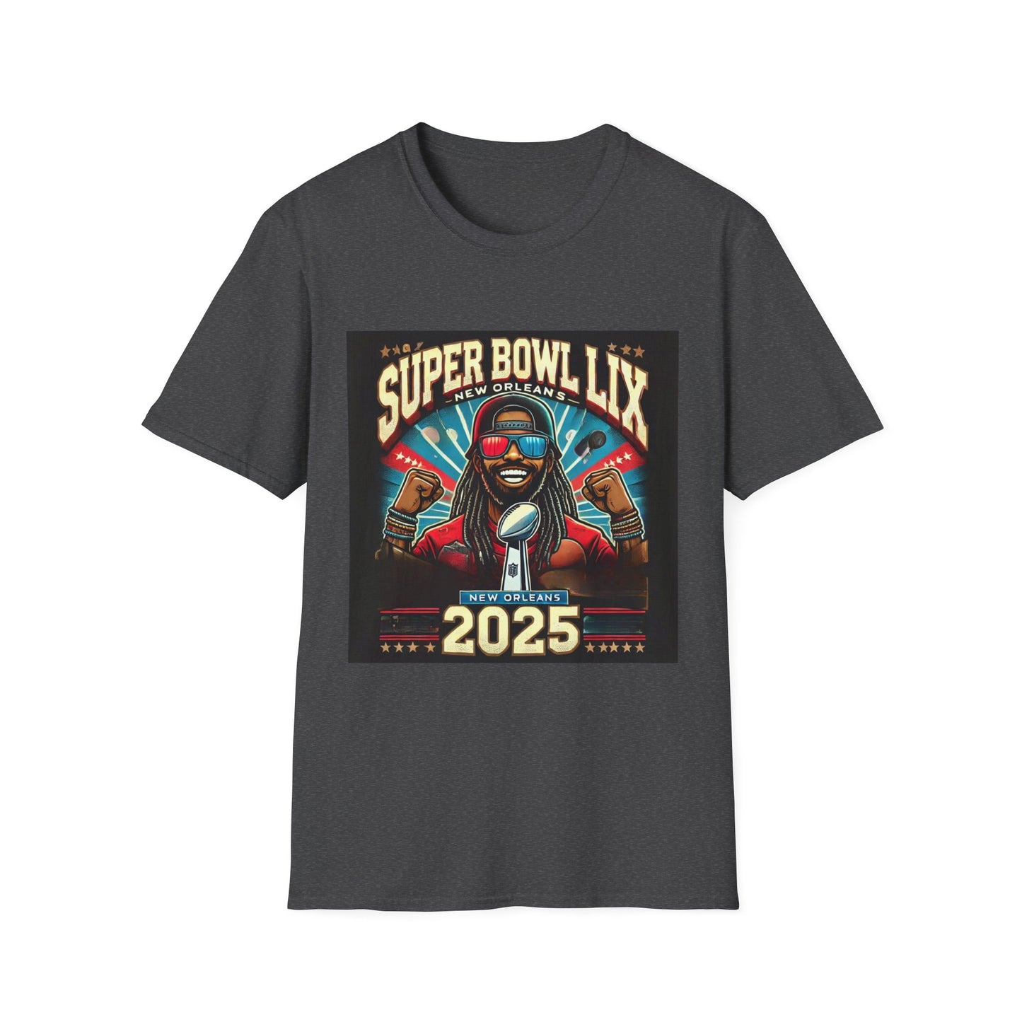 T-Shirt,Hoodie, !!! Super Bowl LIX New Orleans 2025 Unisex Softstyle T-Shirt