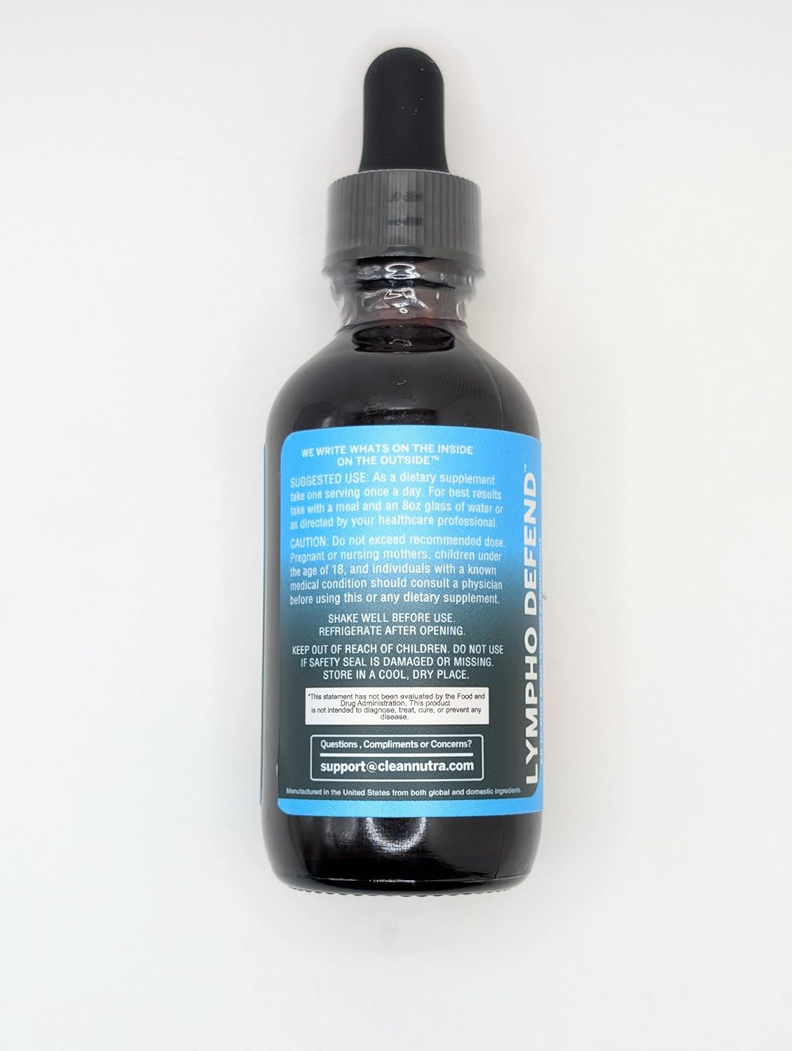 Organic Lymphatic Drainage Drops Supplement with Burdock Root Echinacea Elderberry Dandelion Astragalus Milk Thistle Sea Moss Red Clover Lymphatic Cleanse Immune Support Marigold Drop by Clean Nutra TLBH