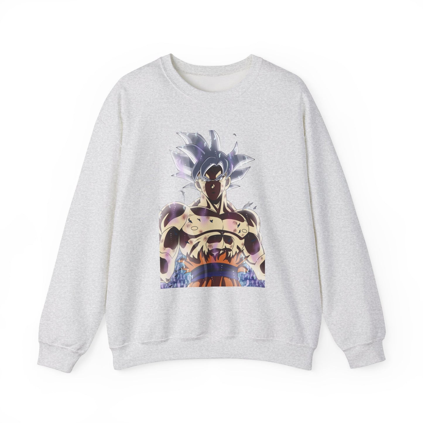Dragon Ball Super Goku Crewneck Sweatshirt - Ultra Power White Hair Design