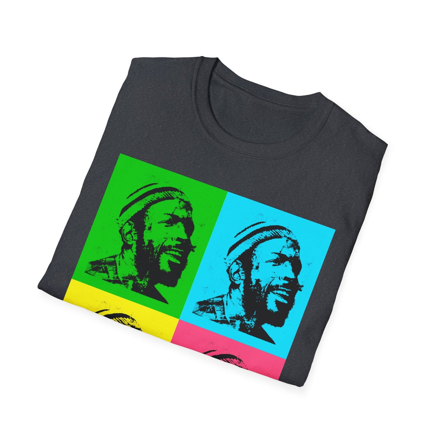 Marvin Gaye Abstract Paintings Andy Warhol Style Pop Art Unisex Soft style T-Shirt