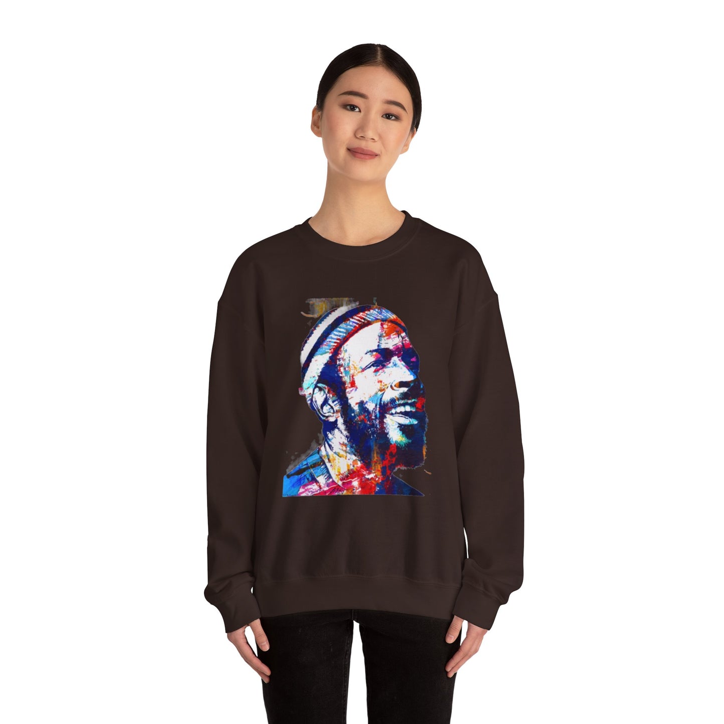Marvin Gaye Abstract Paintings Unisex Heavy Blend™ Crewneck Sweatshirt