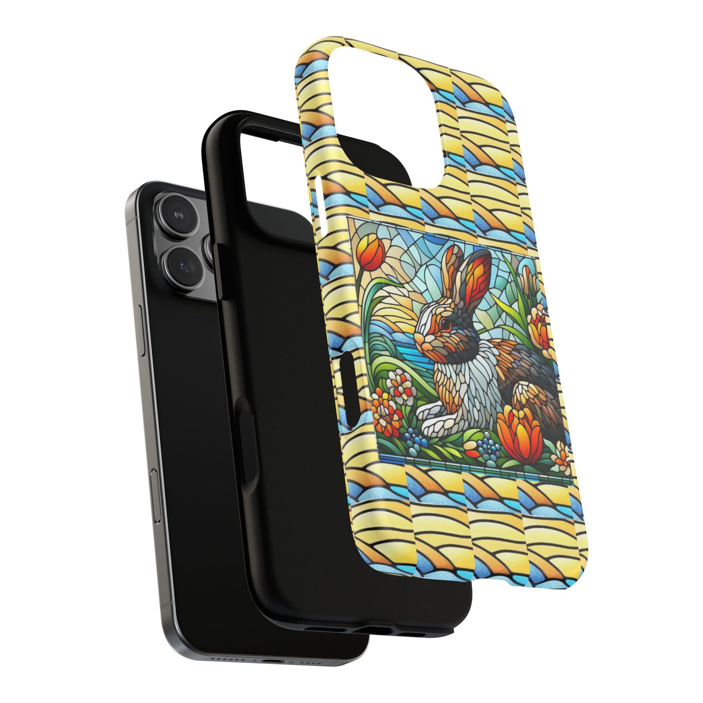 Dutch Rabbit Animal Stained Glass Design Tough Magnetic Cases