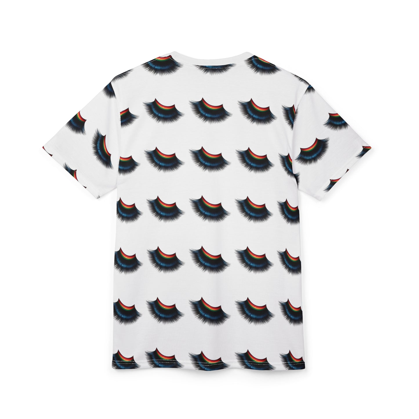 Lash Print Unisex Cut & Sew Tee - Trendy Graphic Tee for GUCCI Inspired Lash Lovers