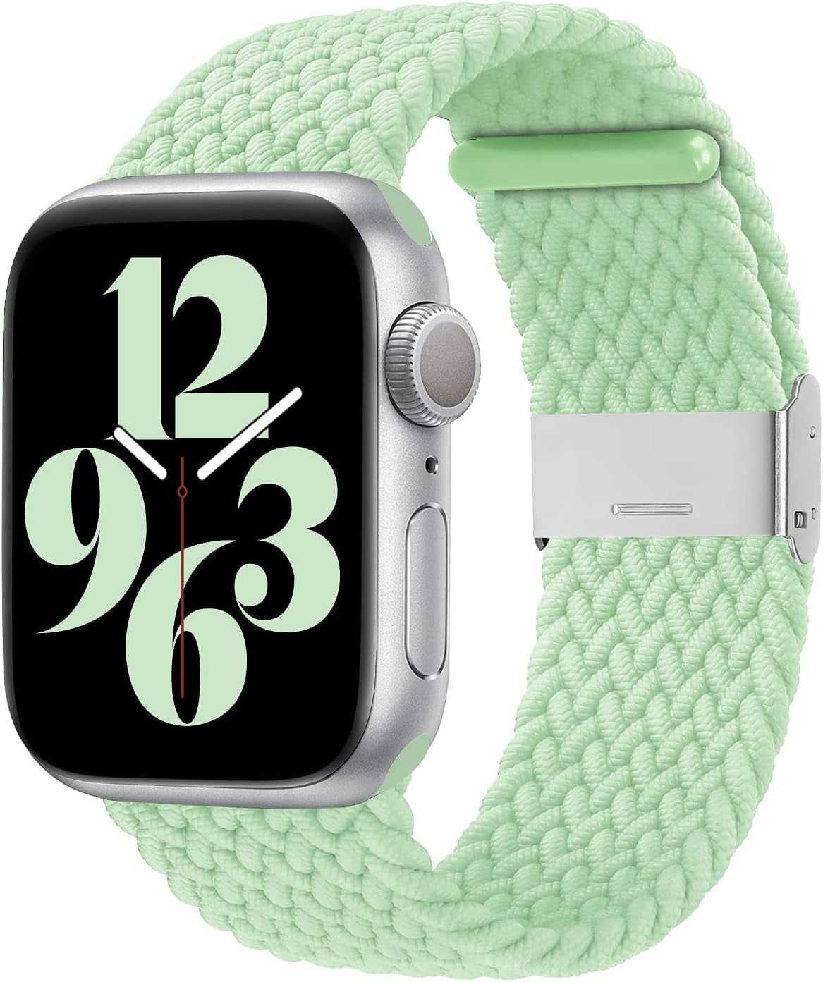 Compatible with Apple Watch Bands 44Mm 40Mm 38Mm 42Mm 41Mm 45Mm 46Mm 49Mm, Iwatch Bands Women Men,Adjustable Braided Solo Loop Elastic Sport Band for Iwatch Ultra SE Series 10/9/8/7/6/5/4
