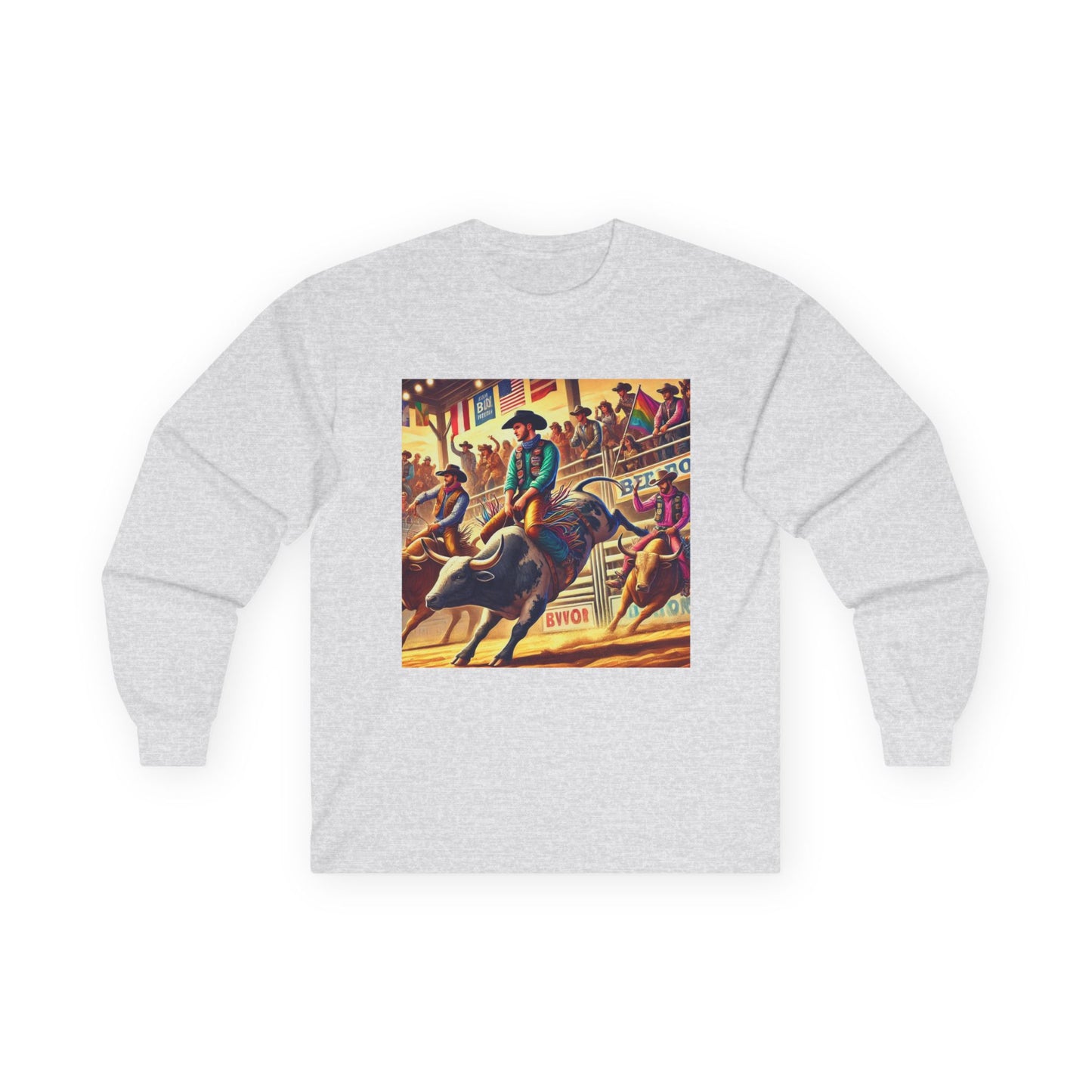 PBR Bull Riding Professional Bull Riders Unisex Ultra Cotton Long Sleeve Tee