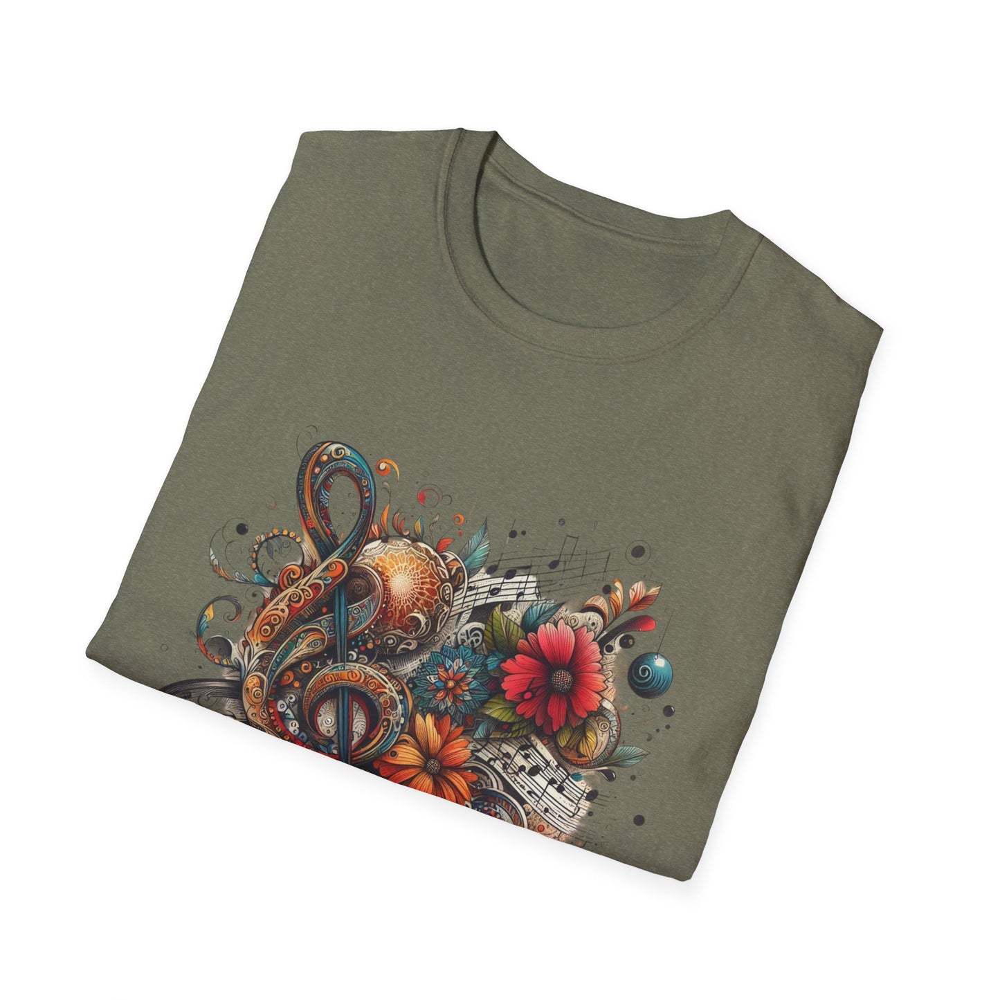 Angie Stone inspired Colorful Artistic Floral Unisex T-Shirt - Graphic Tee for Art Lovers