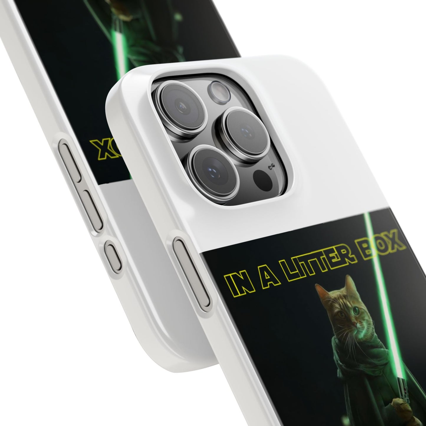 STAR WARS CAT IN A LITTER BOX FAR FAR AWAY  Slim Phone Cases