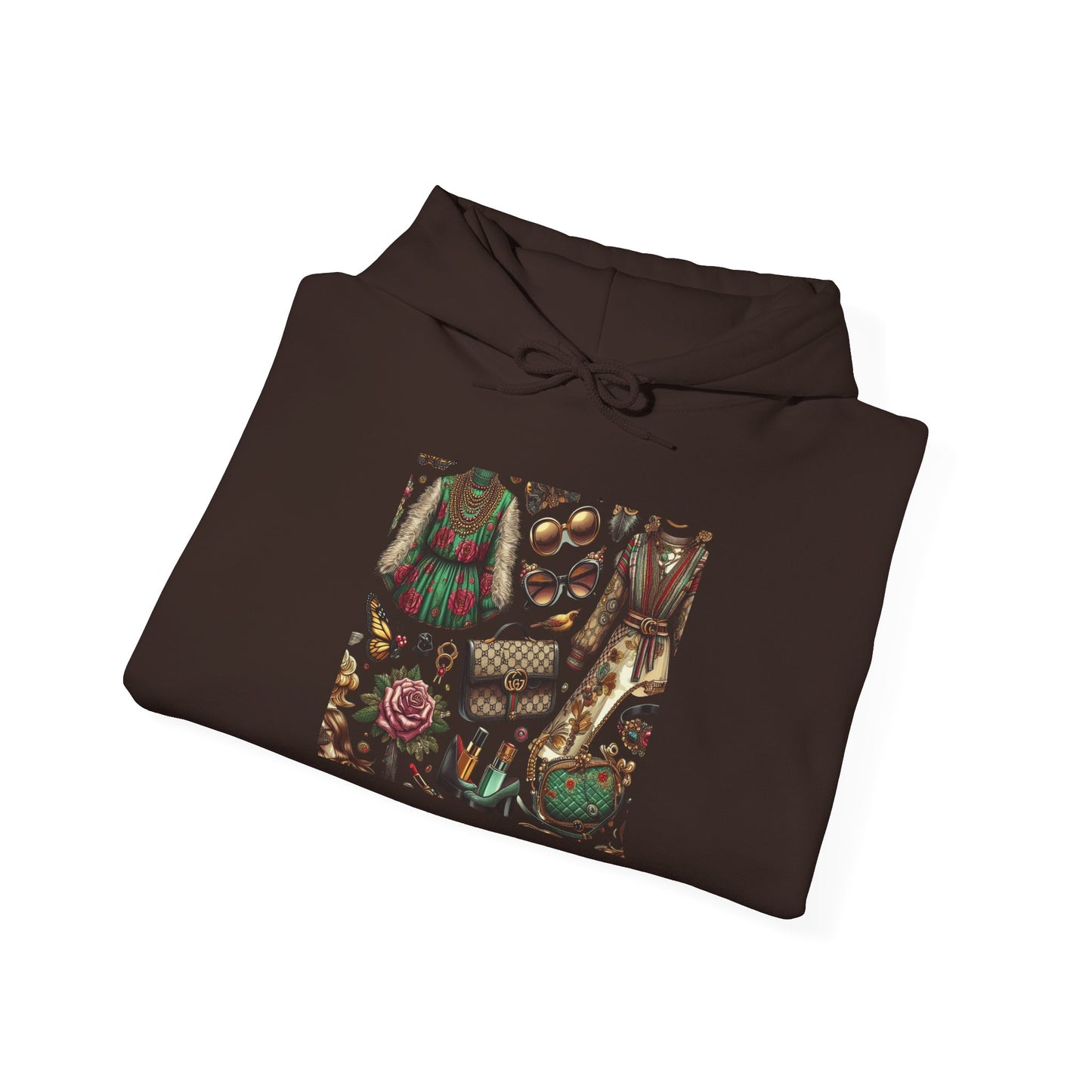 Vintage-Gucci Inspired Art Hoodie – Unisex Heavy Blend™ Hooded Sweatshirt
