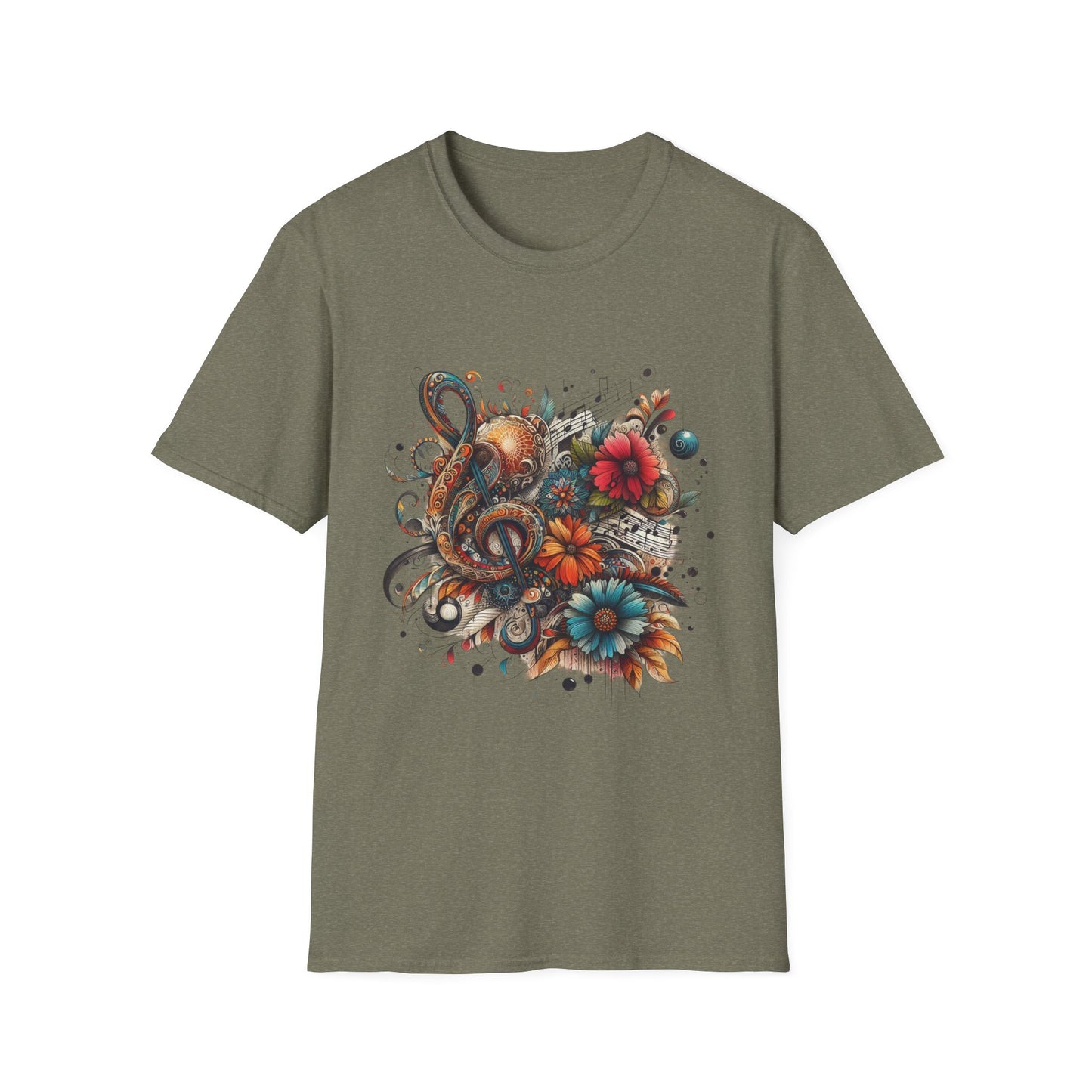 Angie Stone inspired Colorful Artistic Floral Unisex T-Shirt - Graphic Tee for Art Lovers